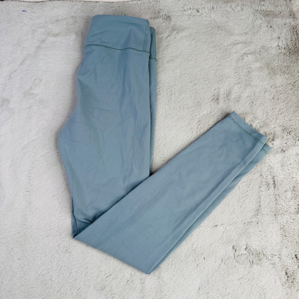 Athleta Leggings Girls XL 14 High Rise Powervita Chit Chat Tight‎ Gray Active